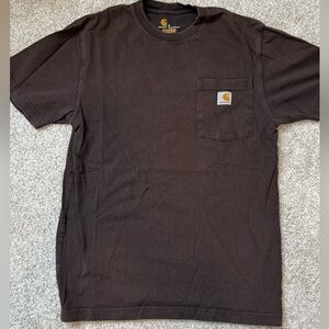 Carhartt Short-Sleeve Pocket Tee in Dark Brown
